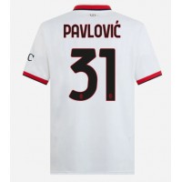 AC Milan Strahinja Pavlovic #31 Udebanetrøje 2024-25 Kortærmet